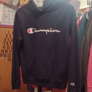 Champion Dark Blue Pullover Hoodie-706144
